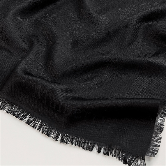 Mulberry Tree Square Tørklæde, Black